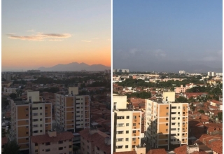 Fumaça das queimadas na África atravessa Oceano Atlântico e muda cor do céu de Fortaleza; veja fotos