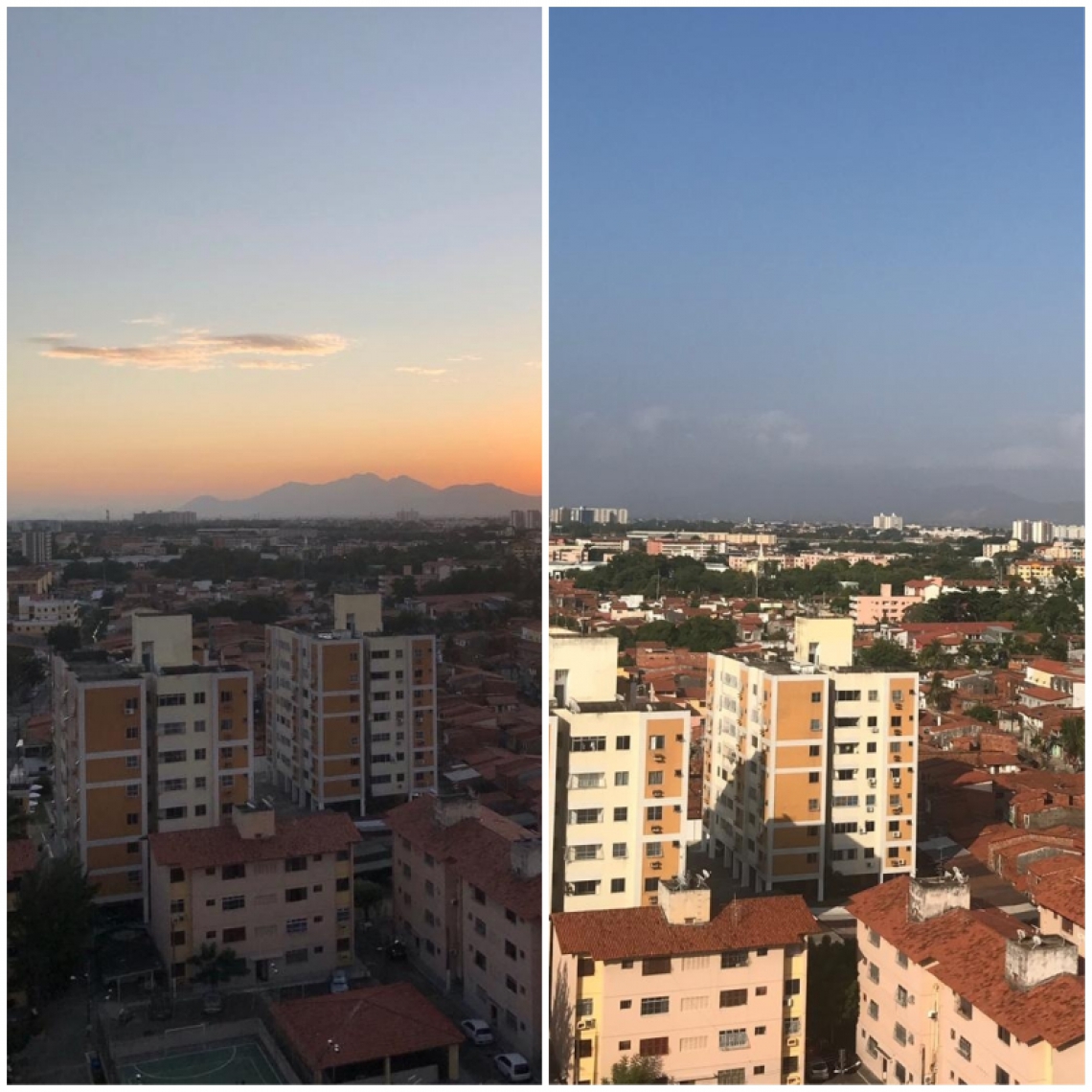 Fumaça das queimadas na África atravessa Oceano Atlântico e muda cor do céu de Fortaleza; veja fotos
