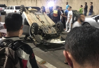 Homem sofre acidente e bate em dois carros próximo à UNILEÃO